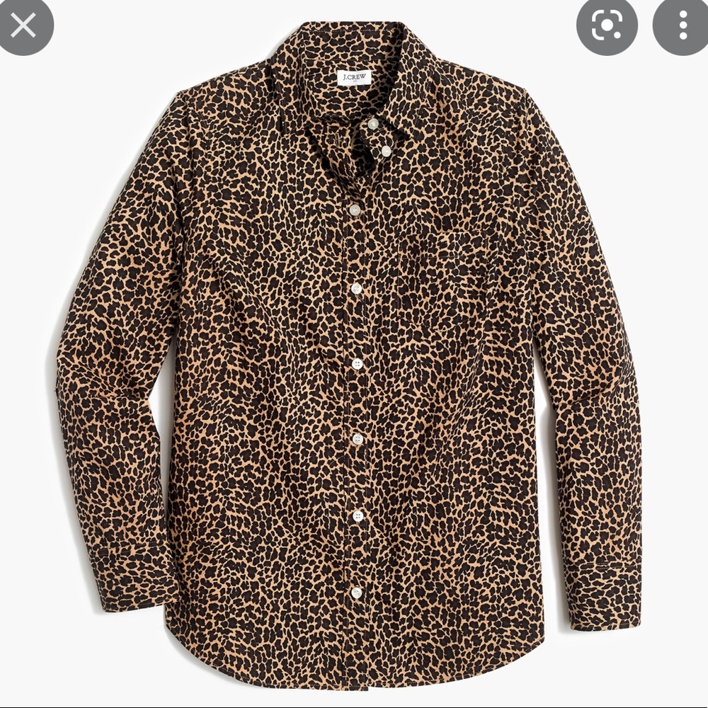 J.Crew Button-up leopard shirt in signature fit - Picture 11 of 11